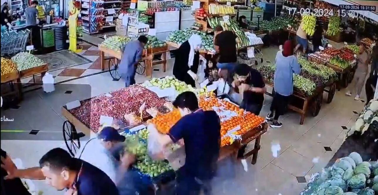 Explosión de bípers en Líbano. Foto: Captura tomada de video