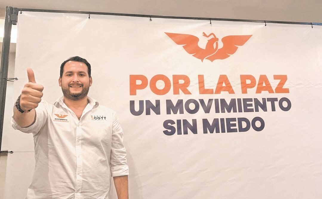 Manuel Scott Sánchez es el nuevo candidato a gobernador por MC en Sonora. Foto: AMALIA ESCOBAR. ELUNIVERSAL