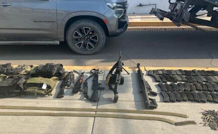 Detienen a hombre armado en Culiacán; hallan camionetas blindadas con arsenal en calles cercanas