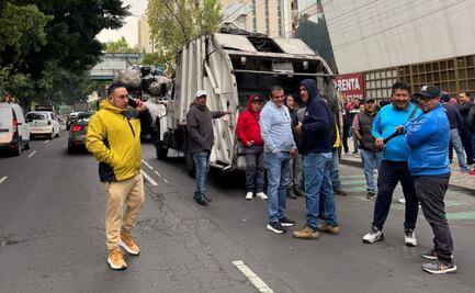 Protestan trabajadores de limpia en colonia Centro; exigen mejoras laborales frente a Capital Humano