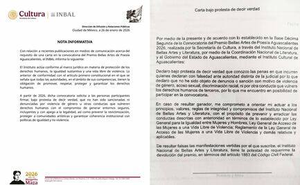 Ilegal, carta de “sanidad moral” que pide INBAL a concursantes