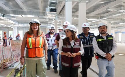 Mara Lezama supervisa nuevo Hospital General de Chetumal; obra avanza con apoyo de IMSS-Bienestar