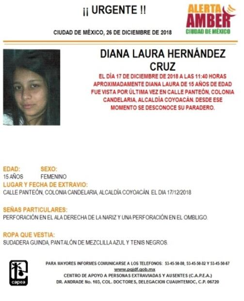 Activan Alerta Amber para localizar a 3 adolescentes en CDMX