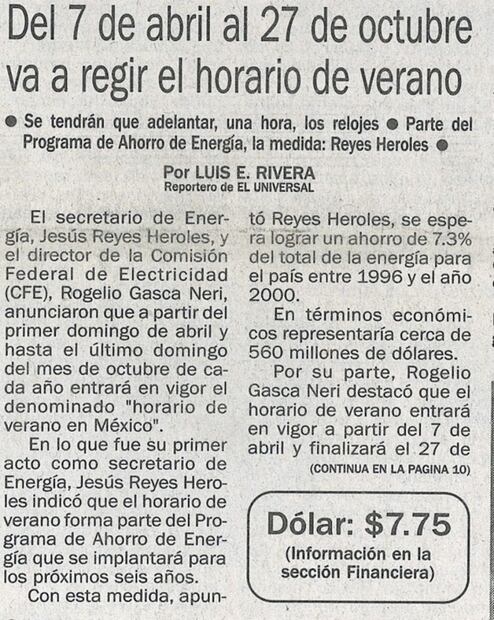 Ernesto Zedillo, el padre del Horario de Verano en México