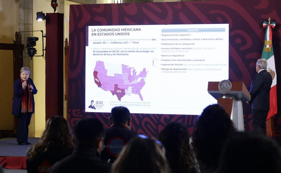 Alicia Bárcena reconoció el trabajo de la comunidad mexicana en Estados Unidos y su empoderamiento. Foto: Fernanda Rojas / EL UNIVERSAL