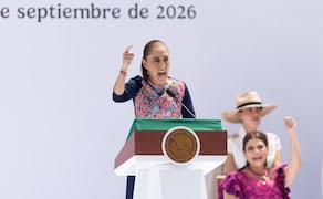 La presidenta Claudia Sheinbaum en el cierre de su gira “Honestidad y resultados” en la Ciudad de México el 27 de septiembre de 2026. Foto: Hugo Salvador/ EL UNIVERSAL
