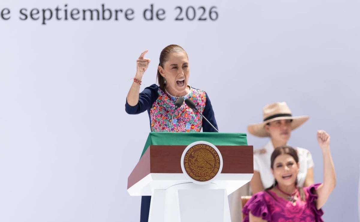 La presidenta Claudia Sheinbaum en el cierre de su gira “Honestidad y resultados” en la Ciudad de México el 27 de septiembre de 2026. Foto: Hugo Salvador/ EL UNIVERSAL