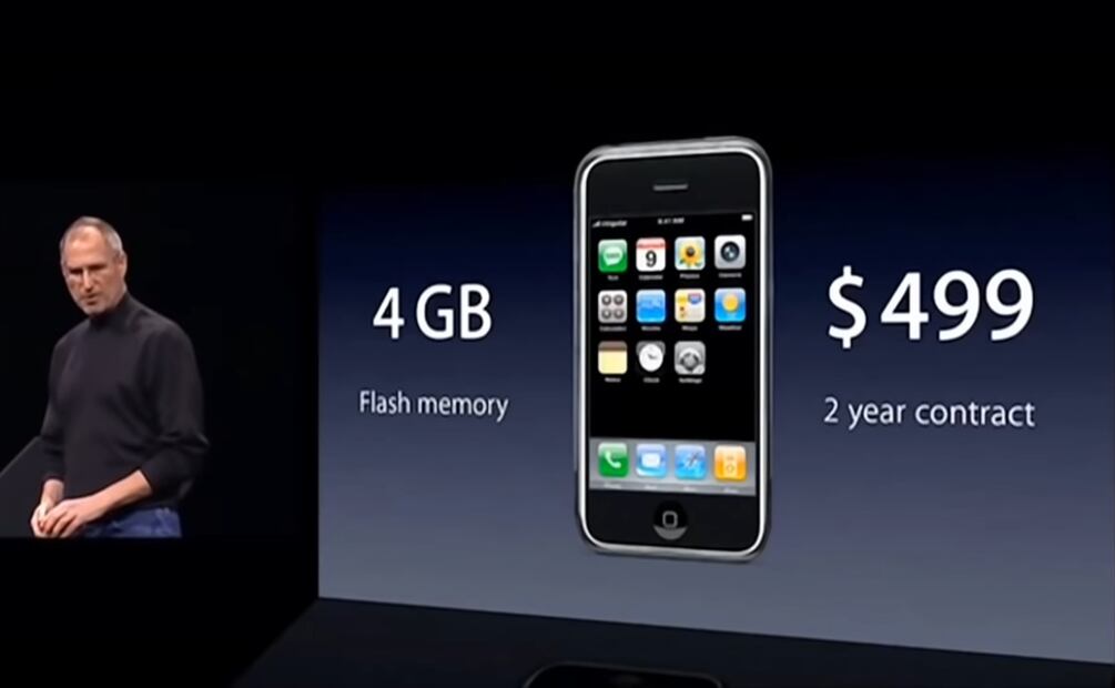 ¿Cómo fue el primer iPhone lanzado hace 18 años? Imagen: captura de pantalla