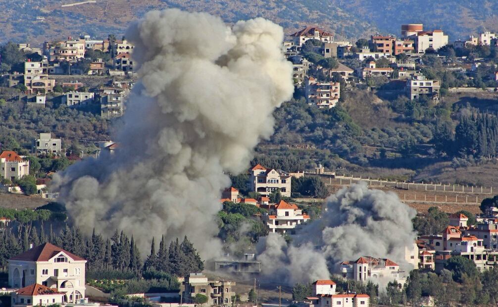 Ataques israelíes sobre el Líbano. Foto: AFP