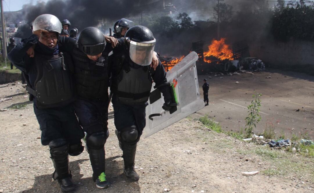 Los elementos policiacos resultaron heridos el pasado domingo. /Archivo - EL UNIVERSAL