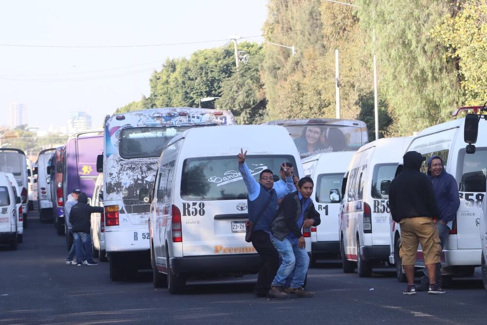 Los transportistas pararon hoy en Puebla (Foto: Omar Contreras / EL UNIVERSAL)