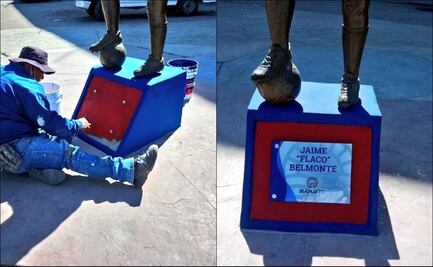 Piden no maltratar la estatua de Jaime Belmonte, el Héroe de Solna