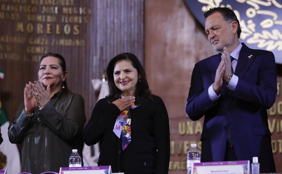 Magistrada presidenta del TEPJF Mónica Soto reconoce avances en derechos políticos de las mujeres (17/10/2025). Foto: Especial