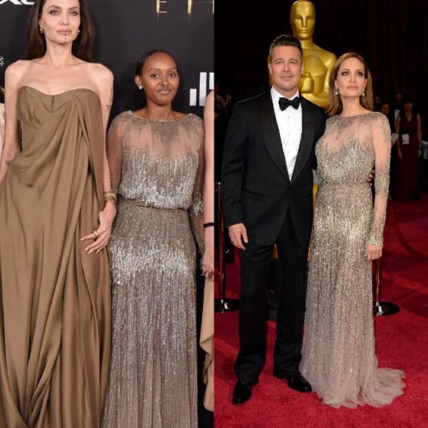 Los vestidos reciclados que los hijos de Angelina Jolie usaron en la alfombra roja de Eternals