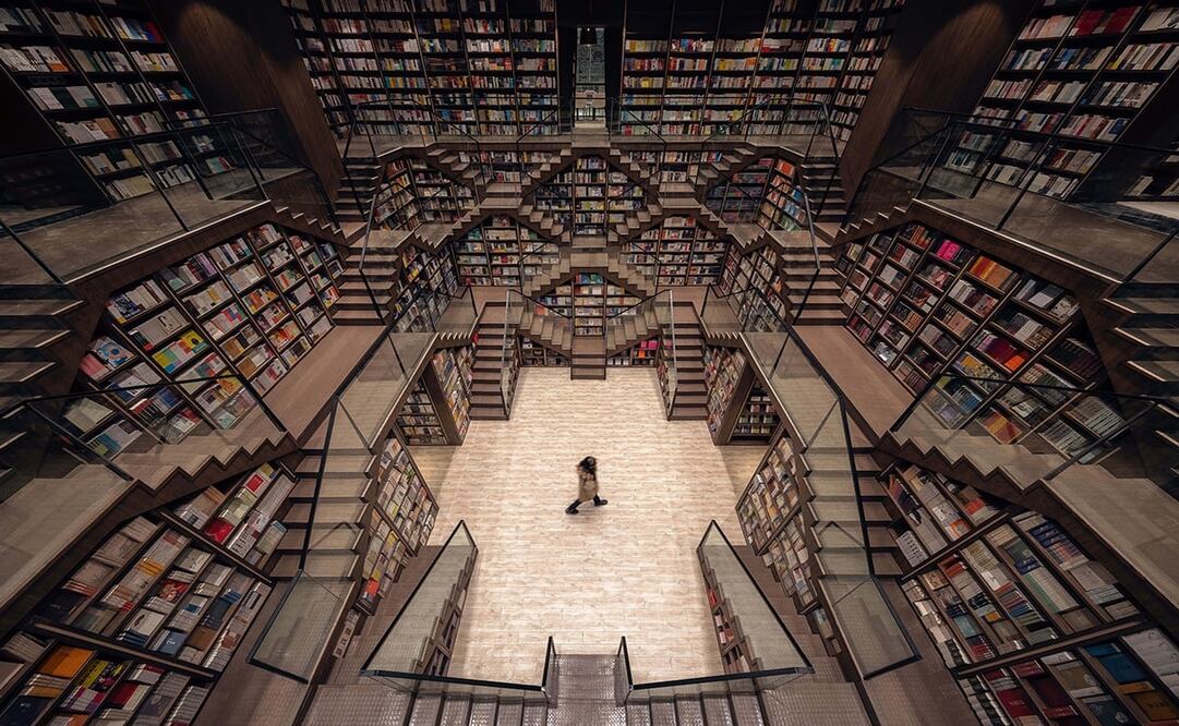 La librería Chongqing Zhongshuge evoca un dibujo del artista gráfico M.C. Escher. Foto: Cortesía X + Living