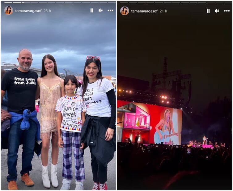 Taylor Swift regala sombrero a fan durante segundo concierto en México. Foto: Capturas de Instagram @tamaravargasof