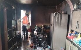 Incendio consume vivienda en la Agrícola Oriental; evacúan a 20 personas por prevención