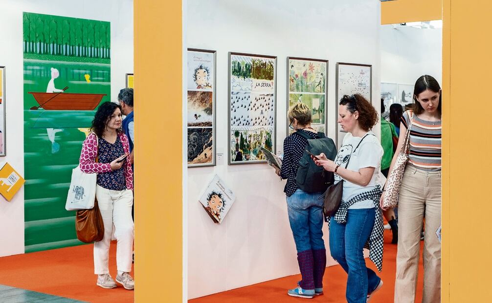 Aspectos de la feria del libro de Bolonia. Foto: Feria del libro de Bolonia.