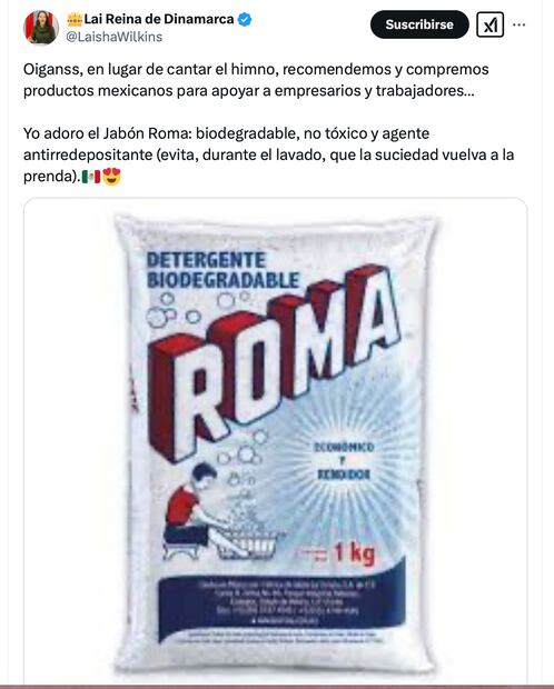 Laisha Wilkins invita a comprar producto mexicano en apoyo a empresarios. Foto: Captura de pantalla