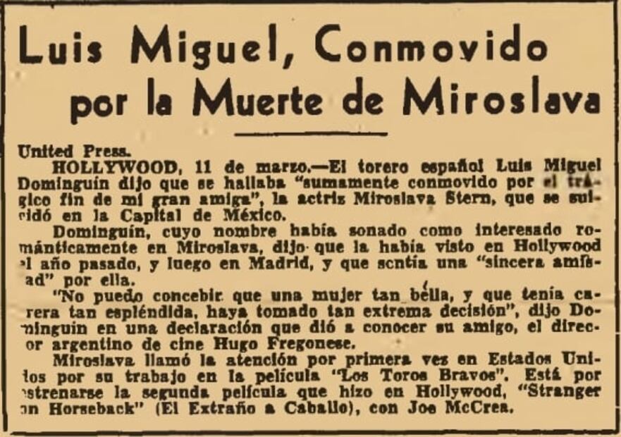 La reacción de Luis Miguel, el señalado por muchos como culpable de que la bella actriz se quitara la vida.