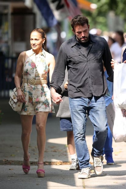 Jennifer López y Ben Affleck. Fuente: Twitter @Showmundialshow