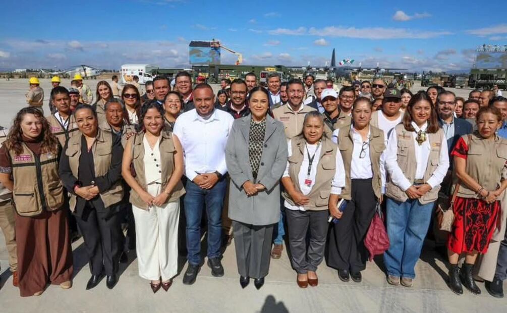 Ariadna Montiel y Servidores de la Nación son reconocidos por su trabajo tras inundaciones en México. Foto: Especial