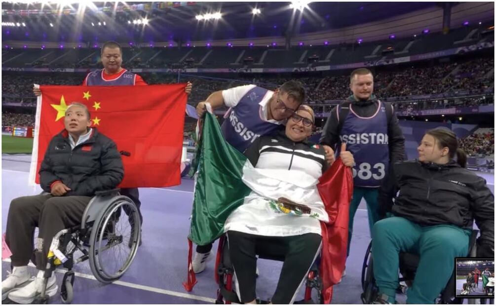 Gilda Cota, yucateca paraolímpica obtuvo medalla de Plata en parís 2024. Foto: Especial