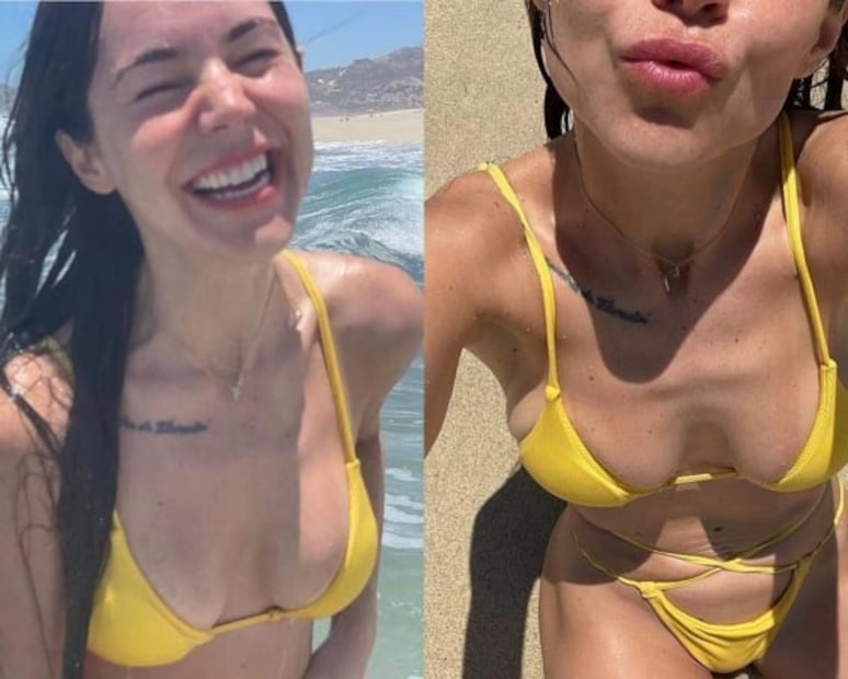 Camila Sodi enciende Instagram al lucir un diminuto bikini amarillo 
