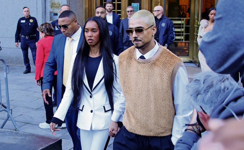 Sus hijos, Jessie James Combs y Quincy Brown. Fotos: EFE, AP y AFP