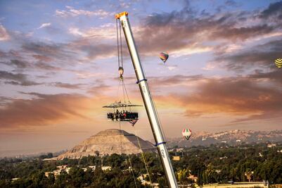 Dinner in the Sky celebrates 3rd year in Mexico with Massimo Bottura