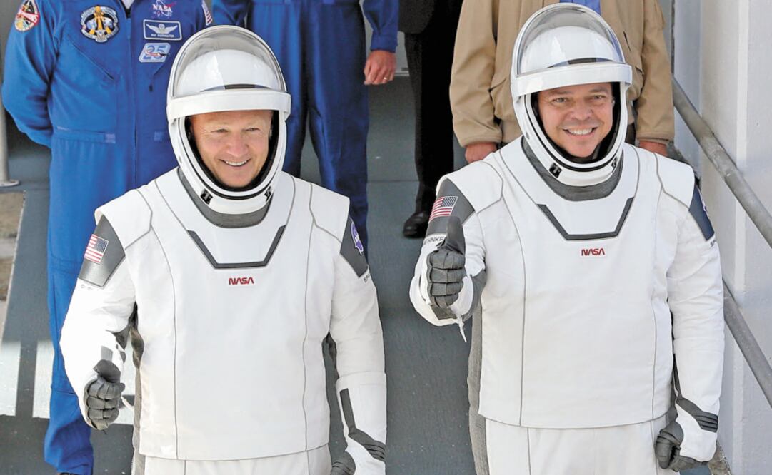 NASA astronauts Douglas Hurley and Robert Behnken will fly on a SpaceX test flight to the International Space Station - Photo: John Raoux/AP