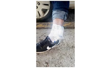 Ladrón cubre su brazalete electrónico con aluminio para seguir asaltando en Ecatepec