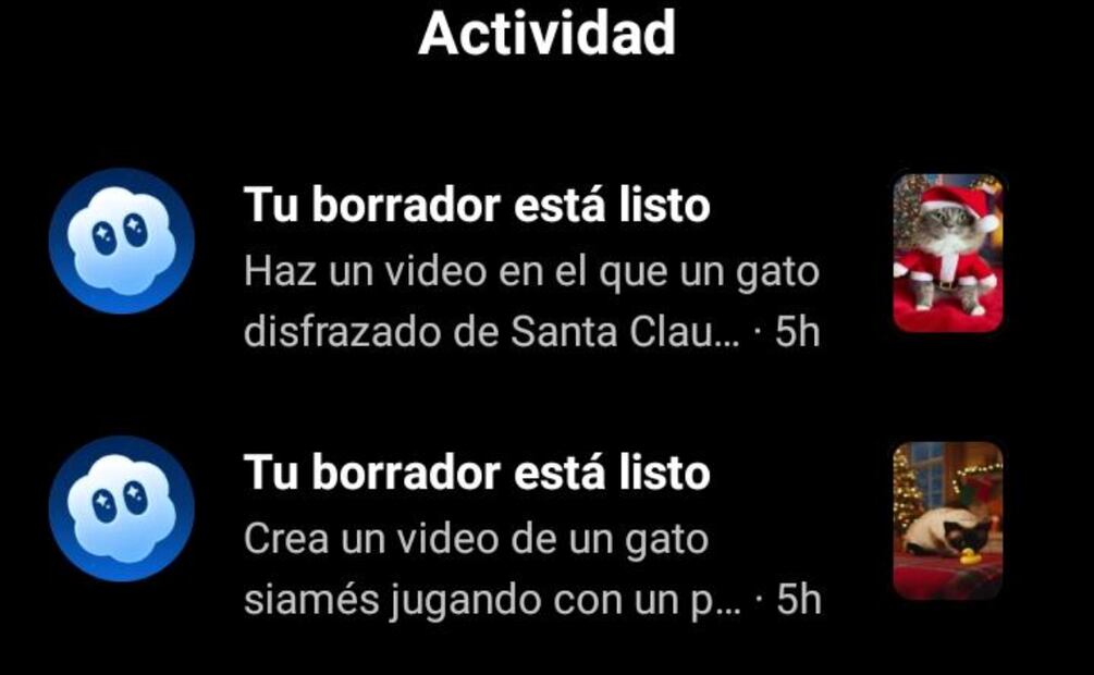 Personaliza tus videos de Año Nuevo con los prompts que prefieras. Foto: Captura de pantalla