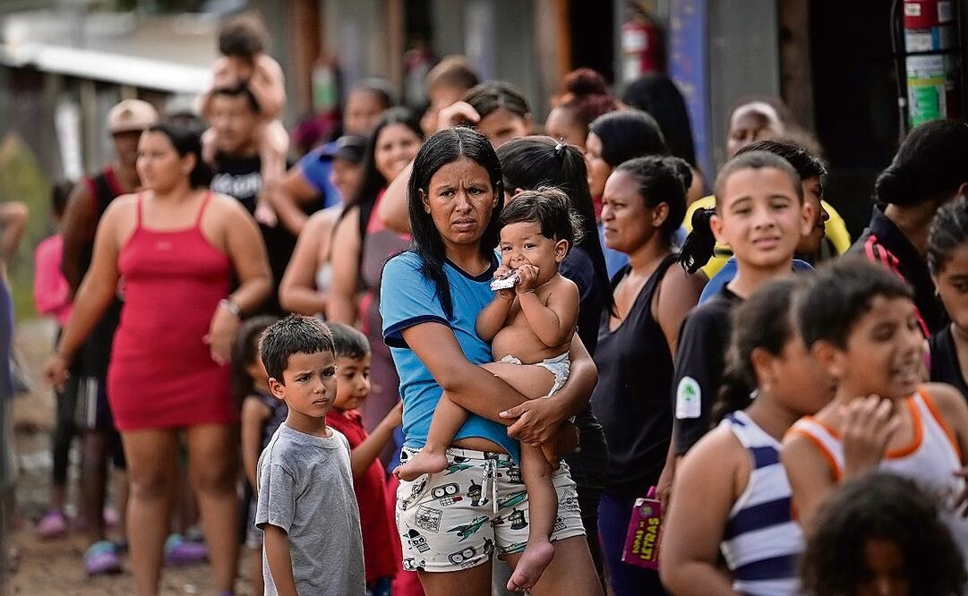 Colombia está a la cabeza como el mayor receptor de migrantes venezolanos seguido de Perú, Chile, Brasil y Ecuador. Foto: Matias Delacroix AP