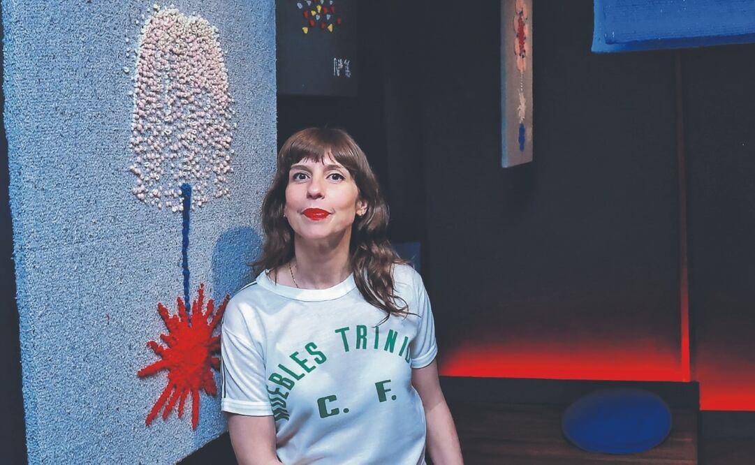 Marta Moreno utilizó la técnica punch needle. Foto: de Fernanda Rojas. El Universal