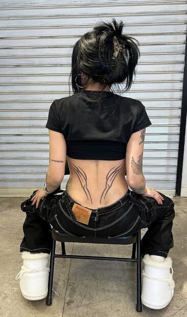 Cazzu y su nuevo tatuaje tras rompimiento con Christian Nodal.