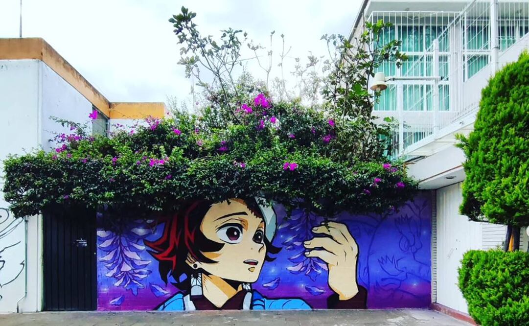 Aunque "Beloz" creció con animes como Dragon Ball y Sailor Moon, ha descubirto nuevas historias como My Hero Academia y Demon Slayer, tras recibir peticiones para pintar murales de dichos personajes 29 d eoctubre 2024/ Foto: beloz2099