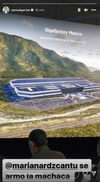 Así celebró Samuel García anuncio de Elon Musk sobre mega fábrica de Tesla en NL 