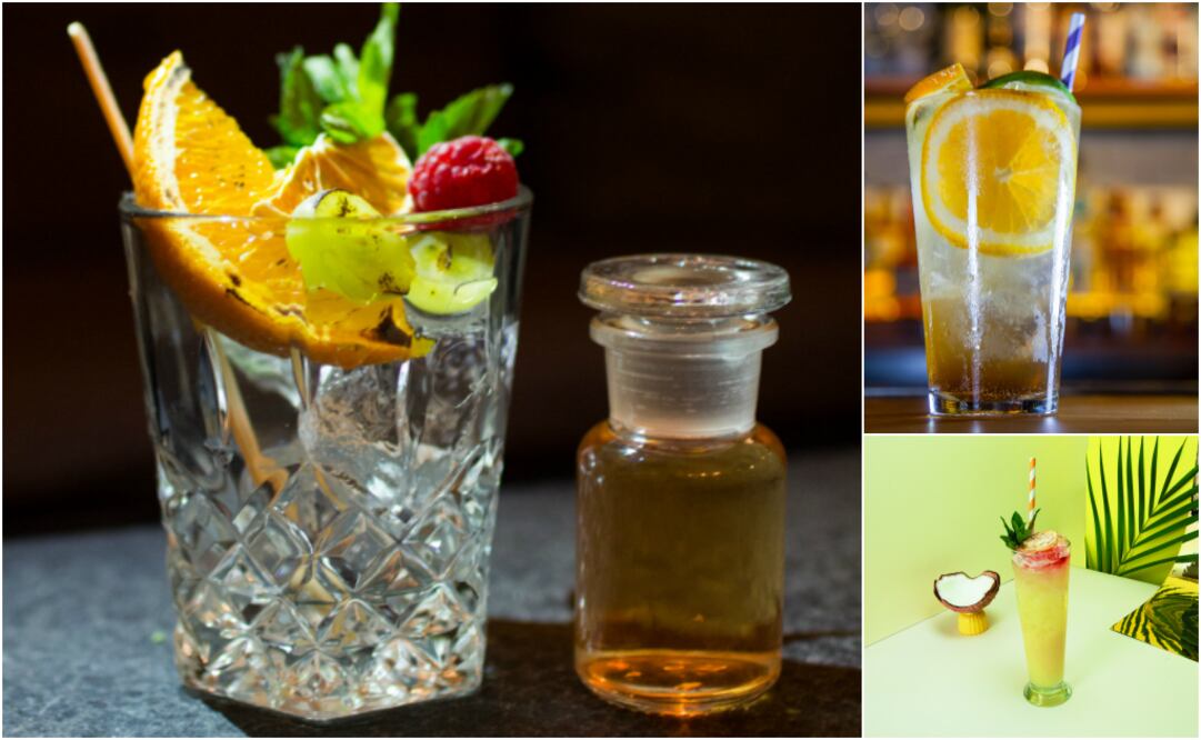 Cocteles: "Milk Punch" (Baltra), "Long Island Ice Tea" (Can Can), "El Extraviado" (Limantour) (Fotos: Cortesía y Alan Carranza)