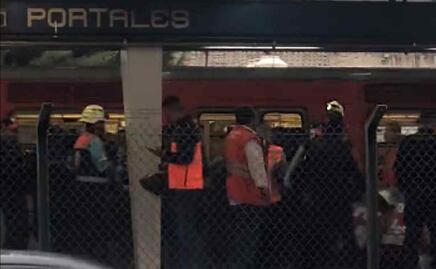 Muere mujer tras impactarse con vagón en estación Portales de Línea 2 del Metro
