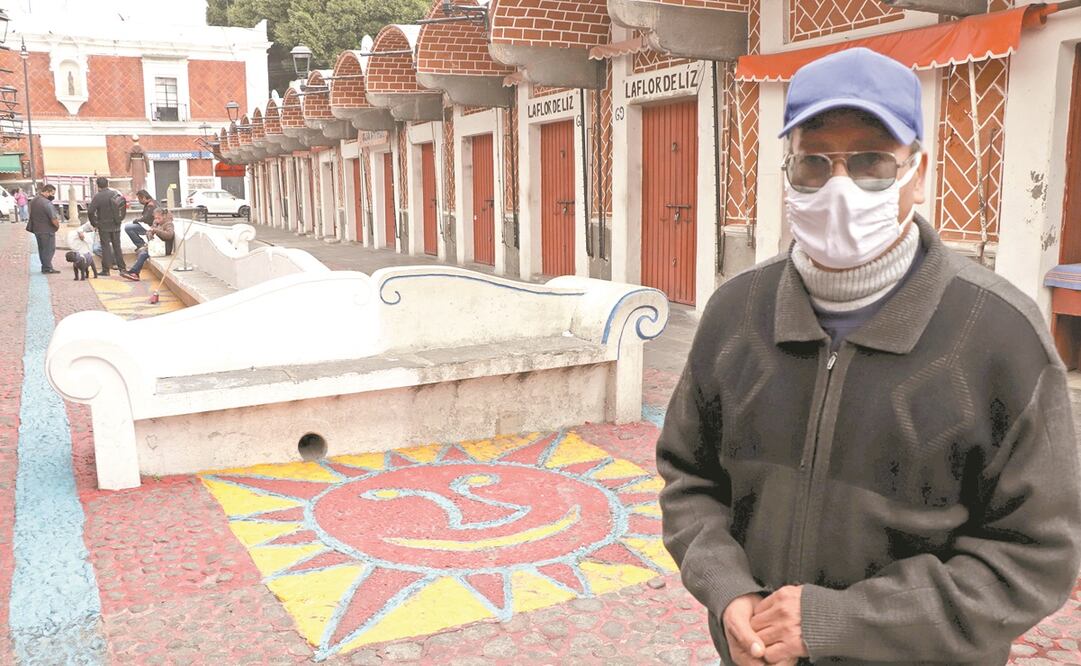 En Puebla, locatarios del mercado El Parián han advertido que, de no recibir apoyo del gobierno estatal para la reapertura de sus negocios, podrían desacatar los lineamientos de cierres. Foto: Omar Contreras. EL UNIVERSAL