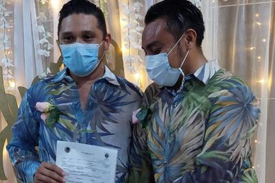 Matrimonio igualitario: Irving y Luciano sufrieron discriminación el día de su boda en Progreso, Yucatán