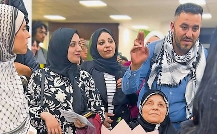 Palestinos refugiados en la Franja de Gaza desde 2023 llegan a la CDMX; "ya bombardearon todo lo que tenemos", lamentan 