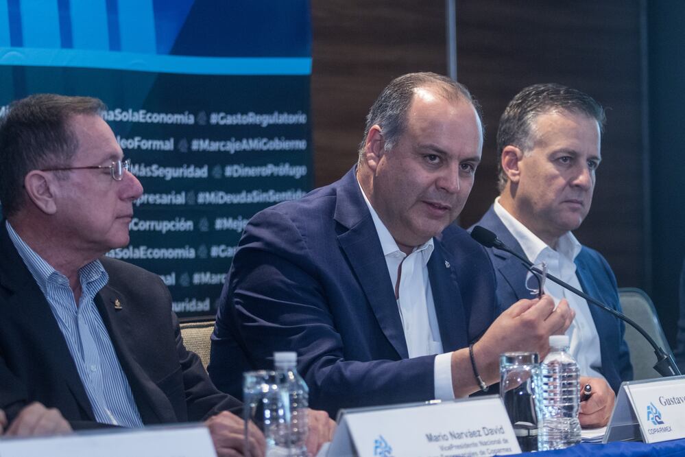 Gustavo de Hoyos Walther, presidente de Coparmex, ofreció conferencia de prensa, en donde presentó la quinta entrega de #DATACOPARMEX / Foto: Cuartoscuro