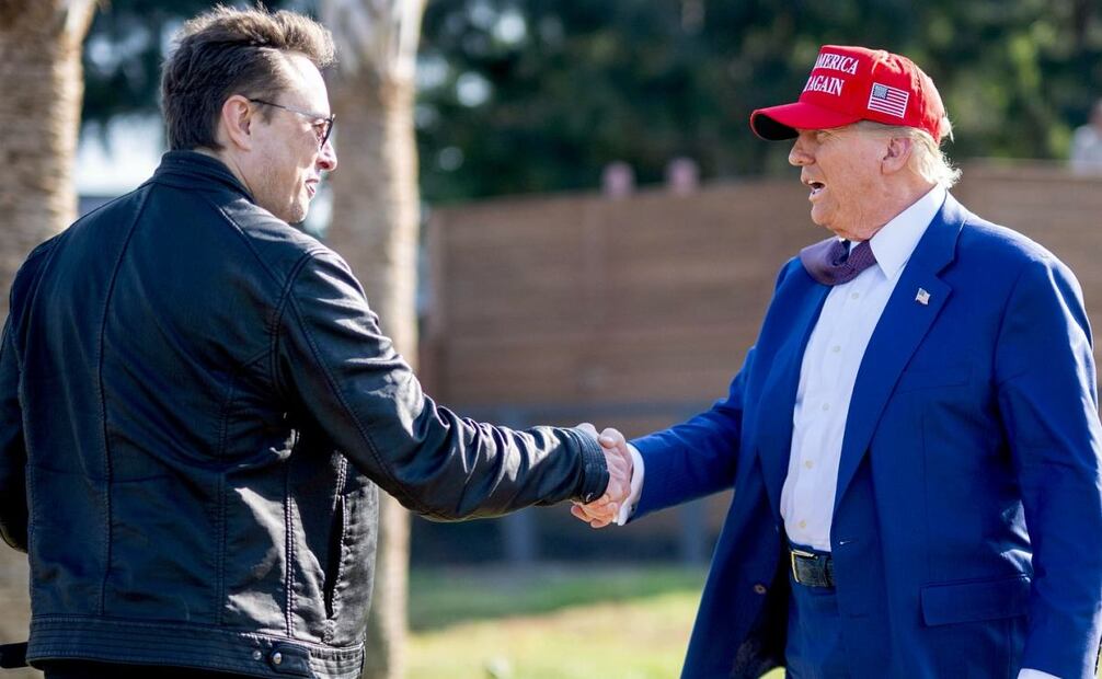 ¡Elon es fantástico!”, dijo el presidente en su red social, Truth Social. Foto: Facebook @DonaldTrump