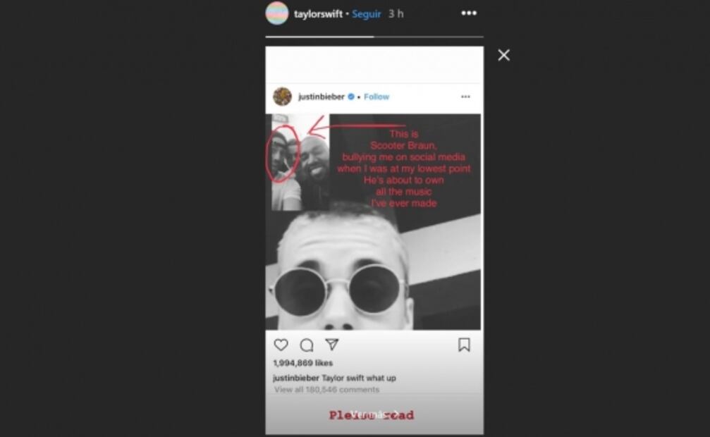 Taylor Swift se convierte en hashtag tras polémica con Scooter Braun