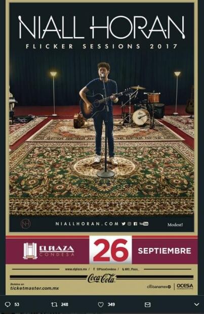 Niall Horan dará un concierto en la Ciudad de México
