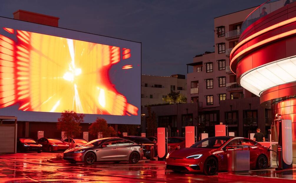 Tesla Diner, el nuevo restaurante de Elon Musk en Los Ángeles. Foto: Tesla / X