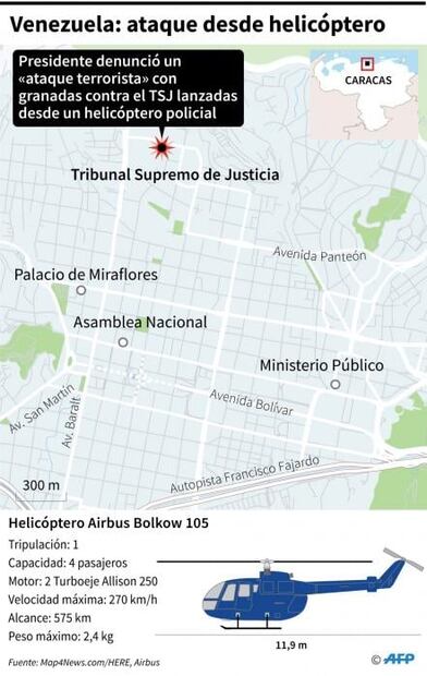 ¿Qué significa el "350" del helicóptero usado en acción contra Maduro?