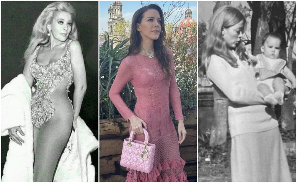 Fernanda Castillo y su parecido físico con Silvia Pinal y Sylvia Pasquel, quien en la foto aparece cargando a su hija Stephanie Salas.